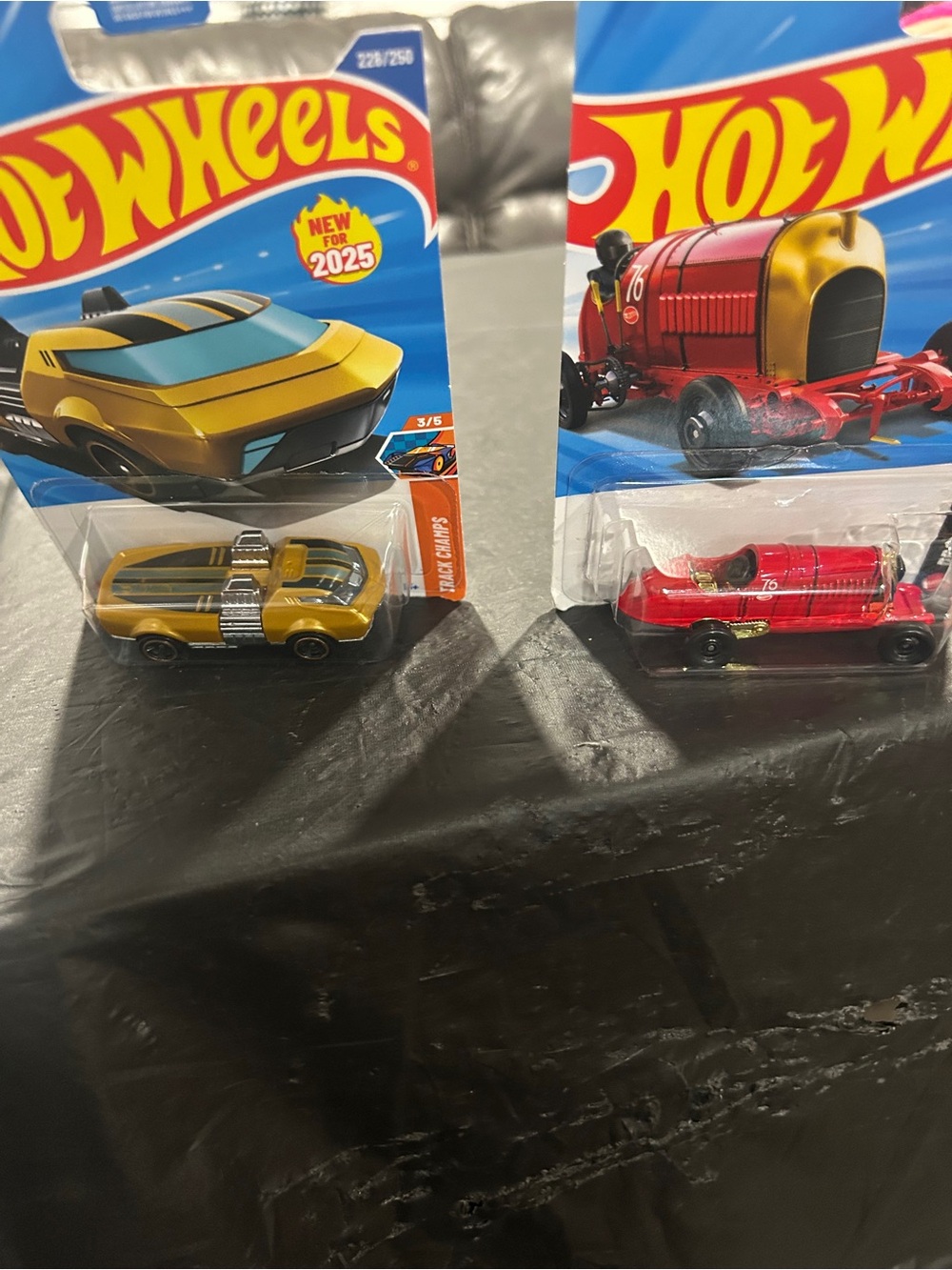 Hot Wheels Kids Toy Car - Gold and Red Die-Cast Vehicles